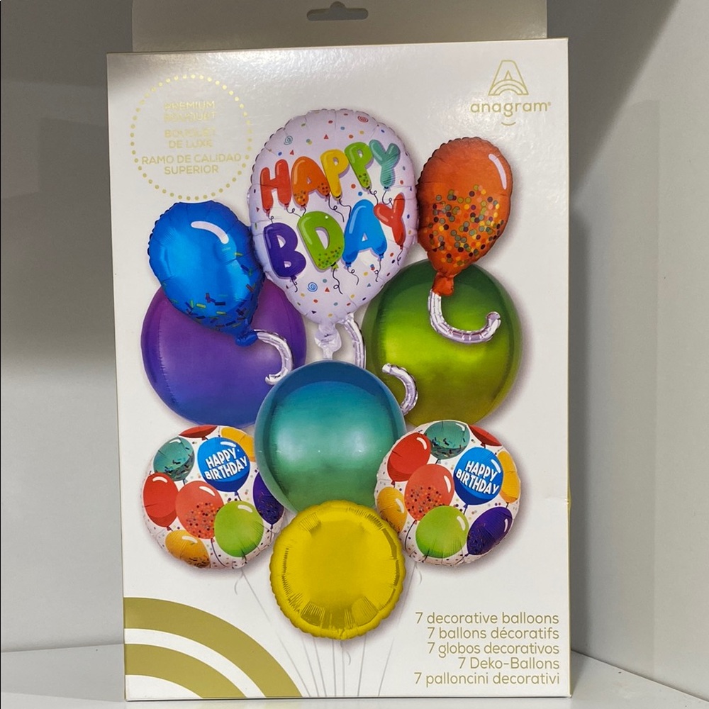 Premium Happy Birthday Color Balloon Bouquet